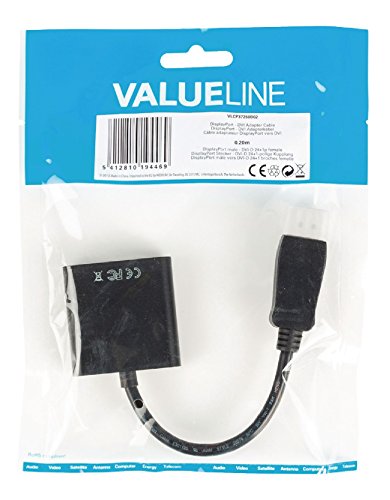 Valueline VLCP37250B02 DisplayPort-DVI Adapterkabel schwarz - 4