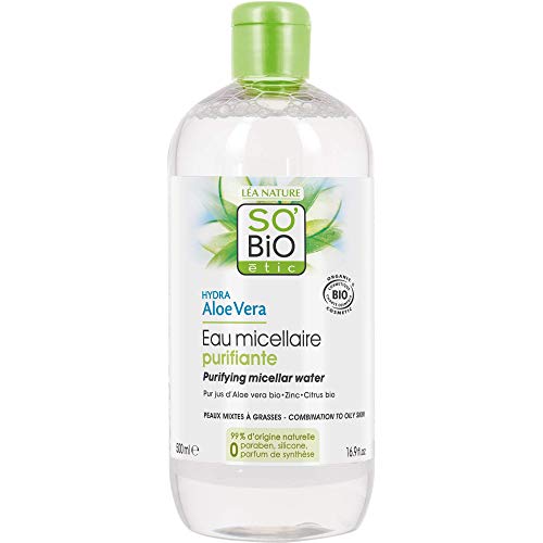 So Bio Etic Agua Micelar Purificante Aloe - Piel Grasa 500 ml