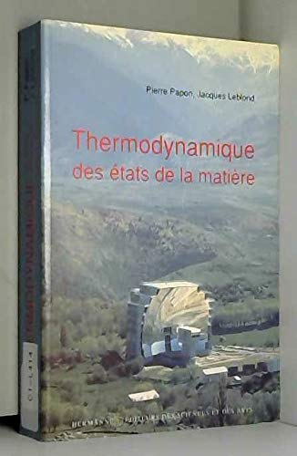 Thermodynamique des états de la matière - Enseignement des Sciences, volume41 francais
