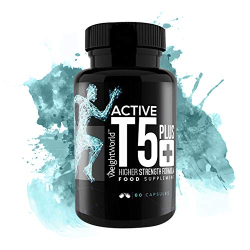 ACTIVE T5+ BRULEUR DE GRAISSES - Fat Burner Extra Fort - 100% Naturel - Produit Thermogène Puissant - Caféine, Thé Vert, Piment de Cayenne - Booster Énergie et Vitalité pour Sport - WeightWorld