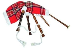 KINDPACK Royal Stewart Dudelsack für Kinder, mit weißer Kordel