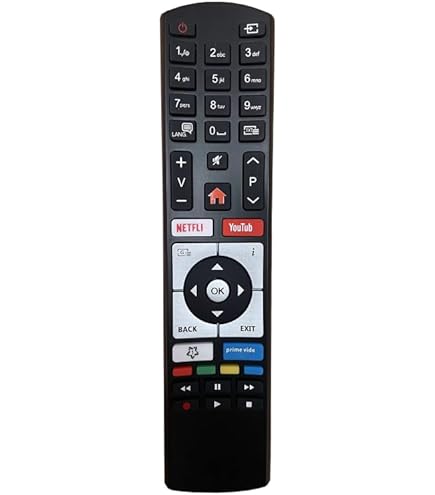 ALLIMITY RC4318 RC 4318 Remplacement De La Télécommande Pour Telefunken 4K TV With Netflix Youtube 32DTH531 40DTF531 49DTU652 55DTU652 D32H287M4CWI D32H289N4CWI D40U297M4CW D40U298N4CWH D43U297N4CWH