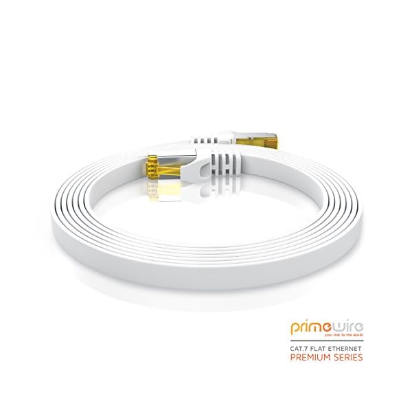 Cable de Red Cat.7 - 0,25 metros Plano - Cable Ethernet -Gigabit Lan 10 Gbit s -Cable de Conexión - Cable Plano- Cable… - Image 5