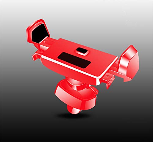 Preisvergleich Produktbild AISHUAIGE Autoventil-Handyhalter drehbares Navigationsstützfahrzeug faules Unterstützungsfahrzeug mit Handzahnstange, red