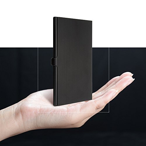 SD Memory Card-Aluminium-Gehäuse, Senhai Micro SD Card Speicherschutzbehälter, 2 Pack – Schwarz - 5