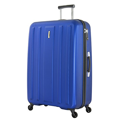 Eminent Valigia Capetown 82cm 122L Guscio duro leggero 4 Ruote silenziose Lucchetto TSA Blu