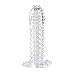 Produktbild Kondom Wiederverwendbare Penis Sleeve Extender, Paar Membrum Penis Case Cover Dick auffallend Erektion Ipsismus Sexuelles Intrest Stick Zauberstab Fun Rod Sleeve (Transparent)