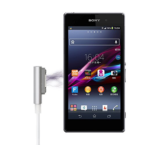 iProtect Magnet USB Ladekabel weiß für Sony Xperia Z1 L39h, Z Ultra XL39h, Z1 Compact, Z2, Z3, Z3 Compact - 3
