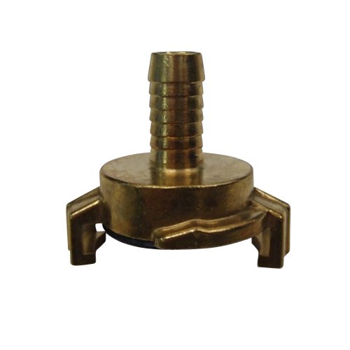 Messing-Kupplung 1/2" Zoll mit Tülle Schnellkupplung Schlauchkupplung Geka