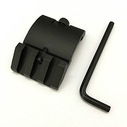 H World EU Tactical Airsoft Black 45 degrés Picatinny Weaver Rail Side Mount