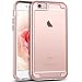 Produktbild GrandEver iPhone 6/iPhone 6S(4.7 Zoll) Weiche Bumper & Hart Durchsichtige Rückschale Hülle Ultra Hybrid Hartschale Transparent Schutzhülle Backcover Slim Silikon Rahmen Rückseite Dünn Protective Soft Case Handytasche Premium Handyhülle Etui Schale - Rosegold