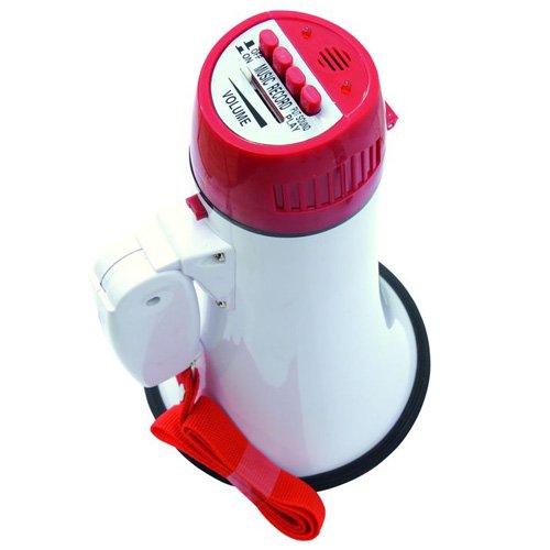 Omnitronic Megafono MP-25 Con Sirena - 25W, 800m Copertura