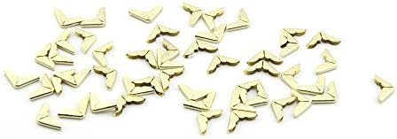 Owfeel(TM) Antique Bronze Metal Book Scrapbook Photo Album Angle Pressure Angle Corner Protector Pack of 50pcs 16.5x2.5mm