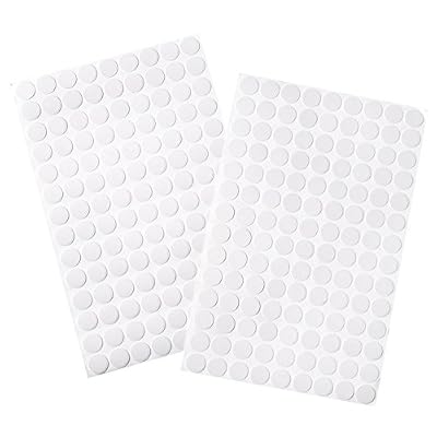 Satinior 252 Pièces Cache-Vis Auto-Adhésifs Blanc Gris Vis Trou Autocollants, 13 mm, 126 Pièces Chaque Feuille