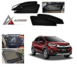 Autopop Magnetic Car Window Sunshade for Honda Wrv (Set of 4, Black)