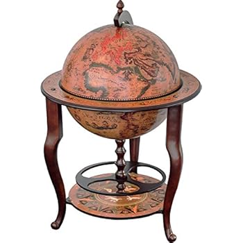 Deals Online Globe Form Getränke Schrank Mini Bar Trolley Vintage Retro