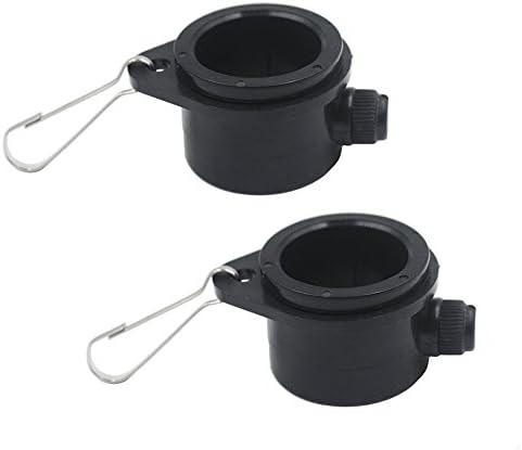 LOGUIDE Flag Rotating Mounting Rings 1-Inch Diameter Plastic screws Flagpole Rotating Flag Mounting Rings (Black)