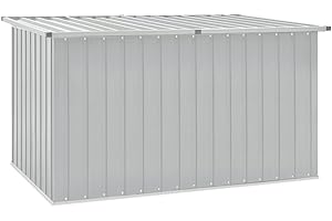 vidaXL Baule da Giardino Grigio 171x99x93 cm