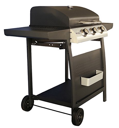 Gasgrill MAXXUS® BBQ CHIEF 4.2i – Neues Modell – 3 Edelstahl-Brenner mit 9kW Gesamtleistung. Gussrost, Seitenablagen - 4