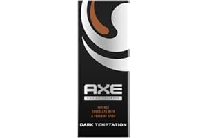 Axe woda toaletowa Dark Temptation, perfumy czarnej czekolady i przyprawy, wydajność i świeżość 24 godziny - butelka 100ml