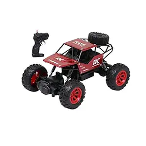 VikriDa Remote Control 1:18 Rock Crawler 2 WD High Speed Rechargeable Off-Road Monster Truck Rock Climbing Car Toy for Boys 10 Years( Size 18*13.5*10.5 cms, Multicolor