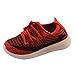 Produktbild Neue Kinder Casual Sneaker, Kleinkind Kinder Baby Mädchen Jungen Striped Mesh Sport Run Sneaker Leichte atmungsaktive Schuhe Weiche Unterseite rutschfeste Sportschuhe (Schwarz, Rot, Rosa) 22.5-31 EU