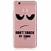 Produktbild MUTOUREN für Huawei P9 Lite Transparent TPU Silikon Schutz Handy Hülle Case Cover [Kratzfeste, Scratch-Resistant] Hülle Schutzhülle Crystal Kirstall Durchsichtig Fall-Abdeckung Etui TPU Bumper Schale - Don't Touch My Phone