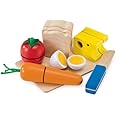 Selecta Spielzeug 1548 - Picknick, Set aus Holz zum schneiden üben und Sandwich bauen