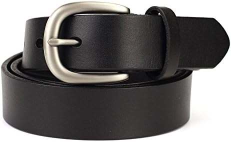 KaLeido 28MM Full Grain Leather Belt (38"-40", Black)