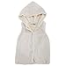 Baby Girls Hooded Faux Fur Winter Gilet (6-12 Months) (Cream)
