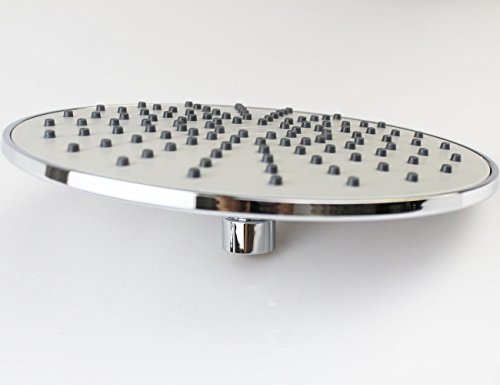 xogolo 9 Zoll Extra Groß fester Duschkopf Universal Duschen Ersatzteile Overhead Duschkopf 1/2 Zoll IPS, chrom poliert - 3