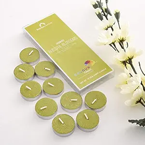 Home Centre Colour Connect Jasmine T-Light Candles- Set of 10