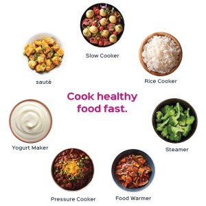 Instant Pot IP DUO 80 V2 8L 7 in 1 Elektrischer Schnellkochtopf, 1200 W, Kochtopf und Verkleidung aus Edelstahl - 7