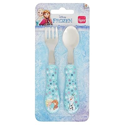 Tigex Disney Reine des Neiges Set de 2 Couverts en Inox