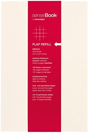 Transotype Sense Book Flap Refill, Small, Circa Chequered ca. A5