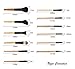 Uzza Foundation Brush Set Kit - 12 Pieces Premium Cosmetic Makeup Brush Set - Foundation Eye Shadow Blush Concealer Brush Cosmetic Tool Kit Set Brush With Bag (Brown)