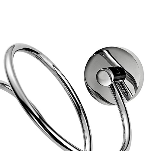 Rovate® Haartrocknerhalter Fönhalter Fön Wandhalter Fönhalter Halter für Bad Badewanne oder WC ,Edelstahl Chrom - 5