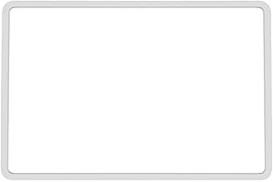 bephible Schermo di navigazione flessibile per auto Telaio in Silicone Protettivo per Tesla Model 3/y Console Centrale Display Protector Cover Interni Bianco