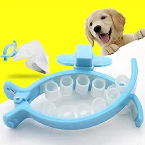 PETS EMPIRE Soft Silicone Dog Tail Poo Pack Waste Bag with Portable Holder Clip (Medium), 20 Pieces