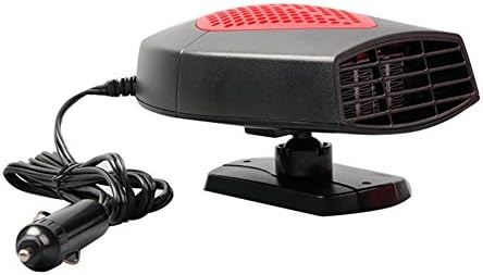 Portable Car Fan Heater, Samxu 12v Car Fan Heater Automobile Heater Warmer and Defroster for Easy Snow Removal Winter Auto Electronic Windscreen Heater Fan Defroster Demister (Red)