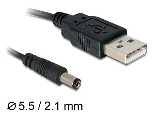 (4er-Pack) Delock Kabel USB Power > DC 5,5 x 2,1 mm Stecker 1,0 m