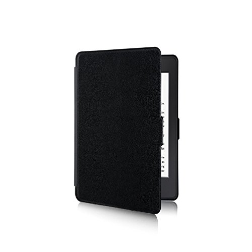 Kindle Paperwhite Hülle - eReader Slim Case Schutzhülle Tasche Etui mit Ruhemodus u. Magnetverschluss von u&h, in Schwarz