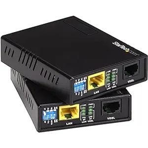 StarTech.com 10/100 VDSL2 Ethernet Extender Kit Over Single Pair Wire - 1km