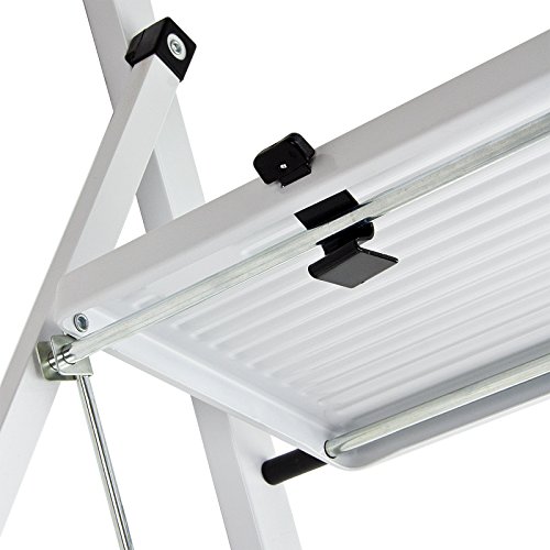 DEMA Stahl Haushaltsleiter Klapptritt 4 Stufen - 5