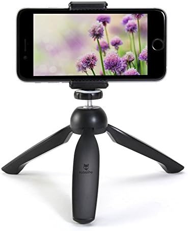 Gleading Mini Tripod with Holder Clip Self-Tripod for Digital Camera &amp; for iPhone 6 Plus 6 5S 5C 4S &amp; Samsung Galaxy S6 S6 Edge S5 S4 S3 Note 4 3 2 and Other Cellphones