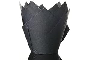 BAKERY DIRECT LTD Bakerydirect Lot de 50 caissettes à muffins tulipes Taille standard Noir