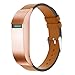 Produktbild samLIKE Uhrenband für Fitbit Flex Luxury Lederband Ersatzarmband Band mit Etui 6 Farben (E)