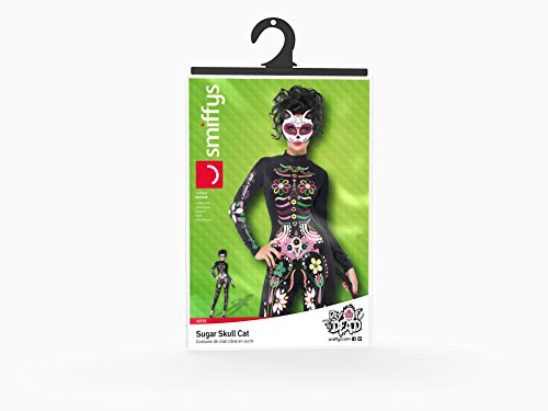 Smiffys Adult Women's Sugar Skull Cat Costume, Printed Bodysuit, Day of the Dead, Halloween, Size: XS, 43735 reviews Smiffys Adult Women's Sugar Skull Cat Costume, Printed Bodysuit, Day of the Dead, Halloween, Size: XS, 43735