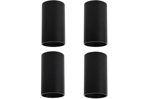 Klighten 4 Pcs Spot Plafond Noir en Saillie, Douille GU10, Ampoule non Incluse, 56 x 100 mm, éclairage plafond Rond Spot de Plafond en Aluminium Moderne pour Salon, salle à manger, Couloir