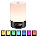 Produktbild LED Lichtwecker,SOLMORE Wake Up Light mit 6 Naturgeräuschen,Sonnenaufgang Weckfunktion Nachttischlampen Leselampen Kinderwecker für Schlafzimmer Geschenk Tisch
